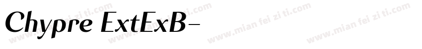Chypre ExtExB字体转换